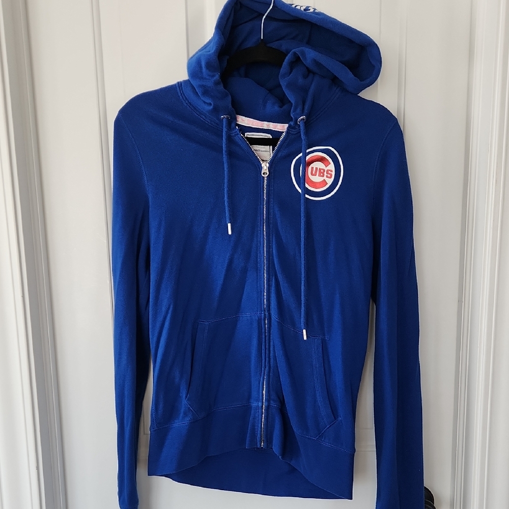 PINK Victoria's Secret Chicago Cubs Blue Hoodie
